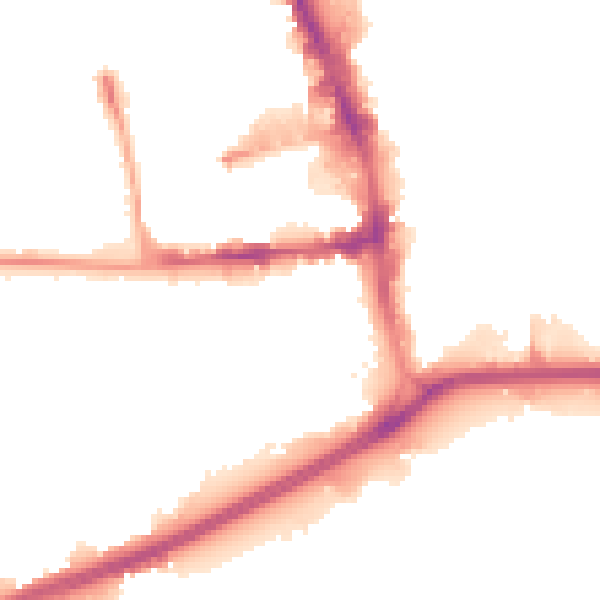 Night-time road noise heatmap for HU1 2RD