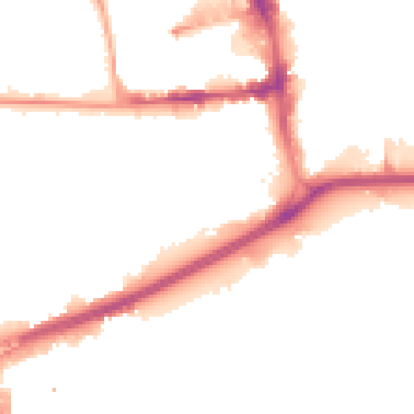 Night-time road noise heatmap for HU1 2RQ