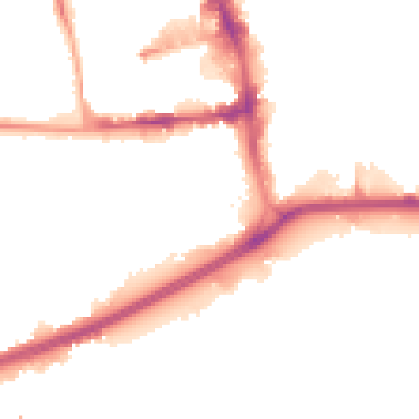 Night-time road noise heatmap for HU1 2SX