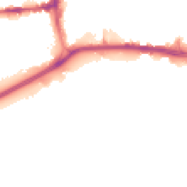 Night-time road noise heatmap for HU1 2TY