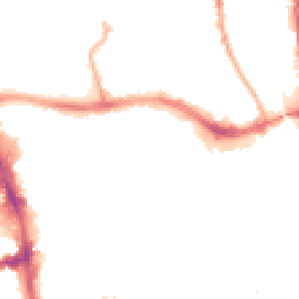Night-time road noise heatmap for HU1 3BH