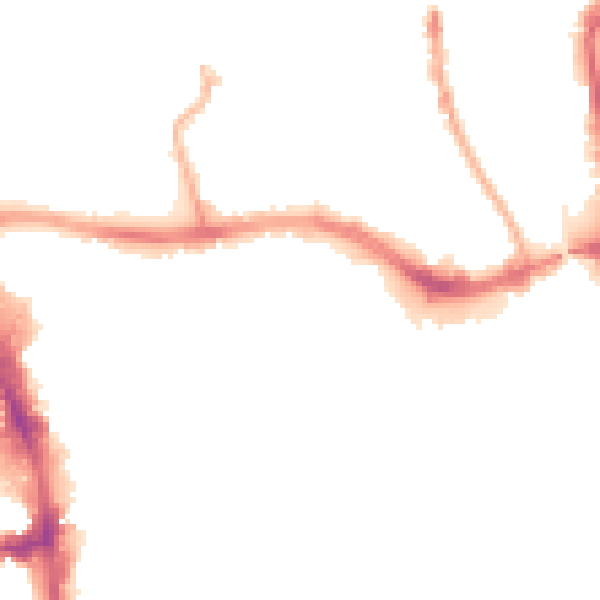Night-time road noise heatmap for HU1 3HB