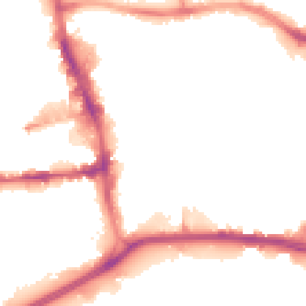Night-time road noise heatmap for HU1 3PQ