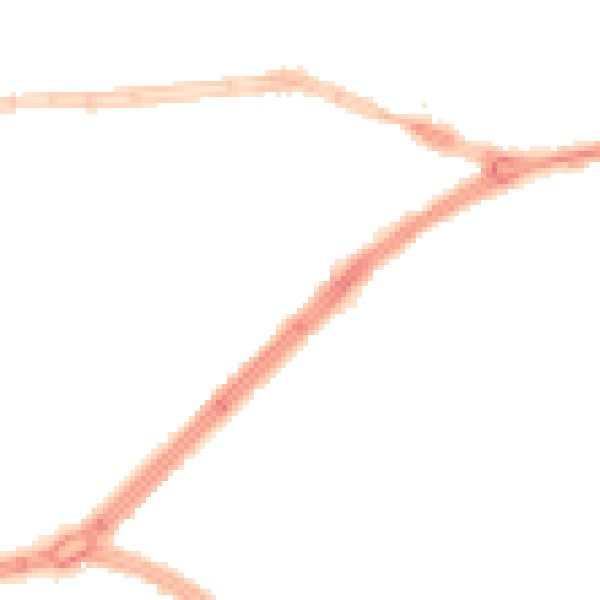 Night-time road noise heatmap for HU4 6ER