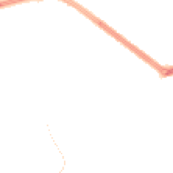 Night-time road noise heatmap for HU4 6RE