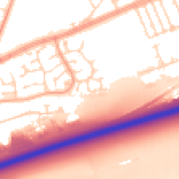 Daytime road noise heatmap for HU4 6SQ
