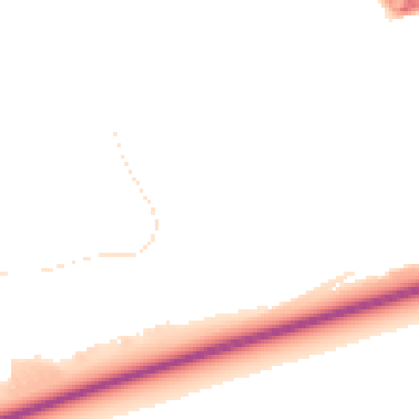 Night-time road noise heatmap for HU4 6ST