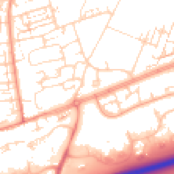 Daytime road noise heatmap for HU4 7BN