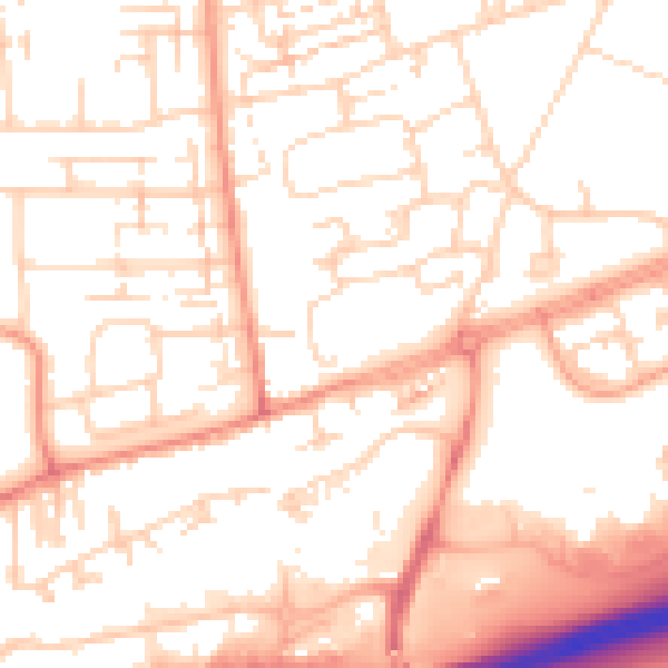 Daytime road noise heatmap for HU4 7DH