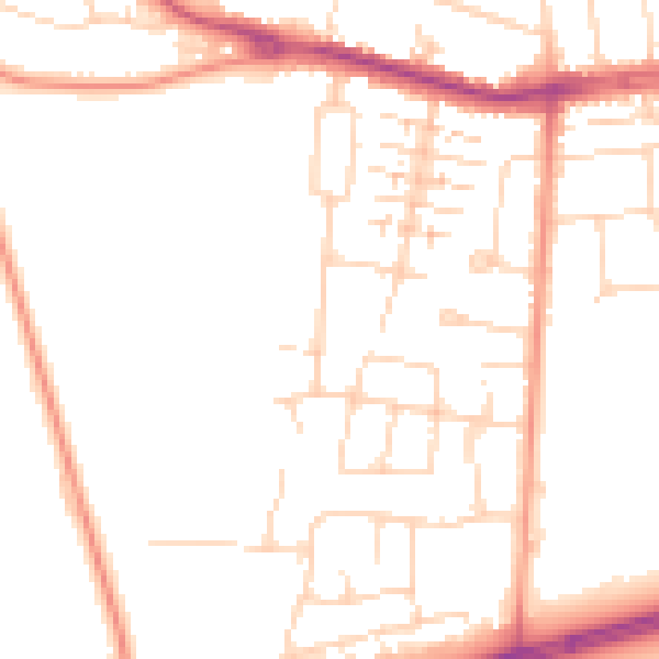 Daytime road noise heatmap for HU4 7QL