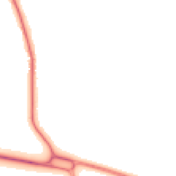 Night-time road noise heatmap for HU6 0AE