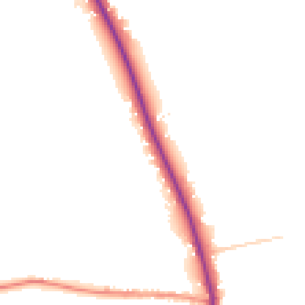 Daytime road noise heatmap for HU6 0AR