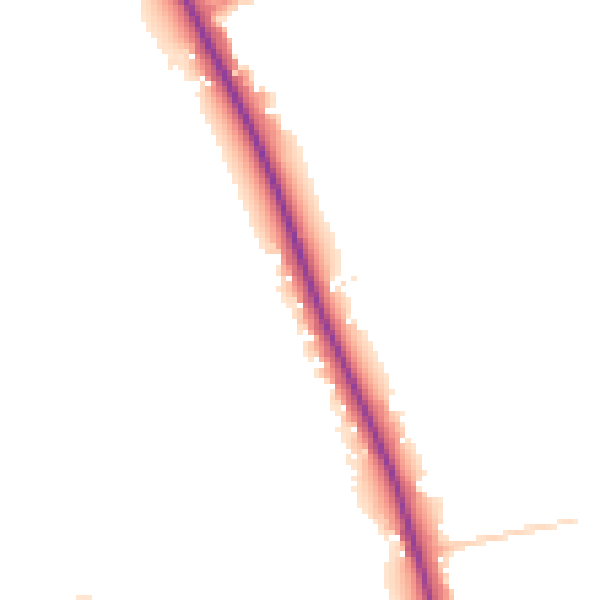 Daytime road noise heatmap for HU6 0AS
