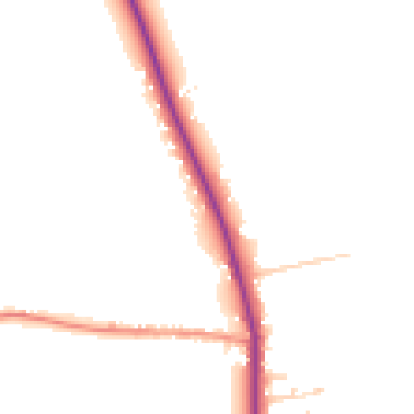 Daytime road noise heatmap for HU6 0AT