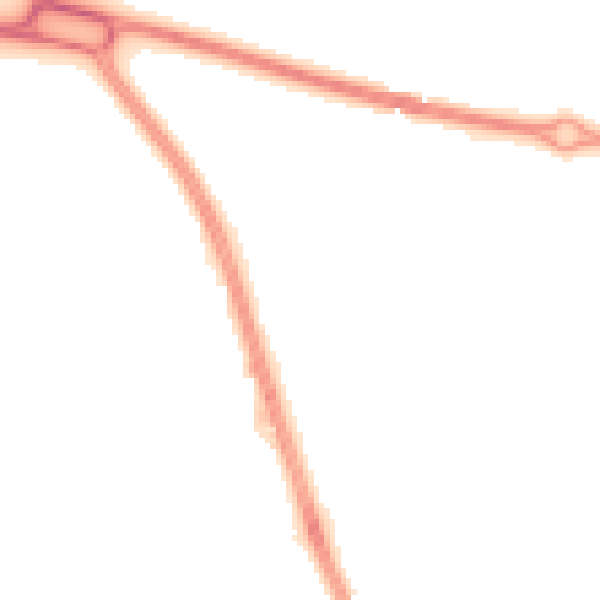 Night-time road noise heatmap for HU6 7AN