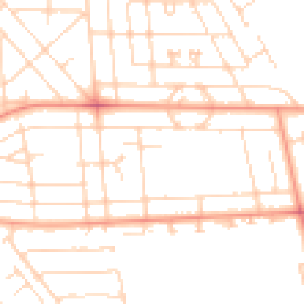 Daytime road noise heatmap for HU6 8HJ