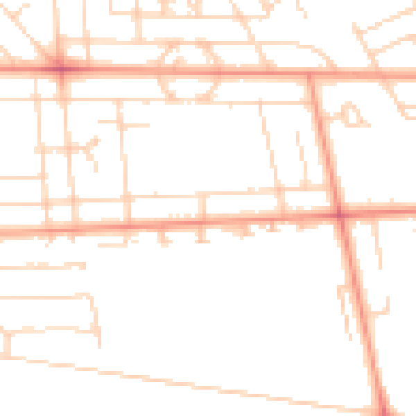 Daytime road noise heatmap for HU6 8HP
