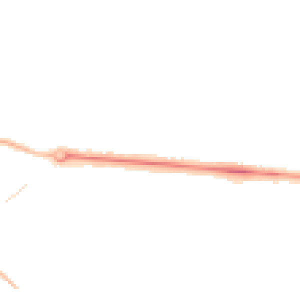 Night-time road noise heatmap for HU6 8NN