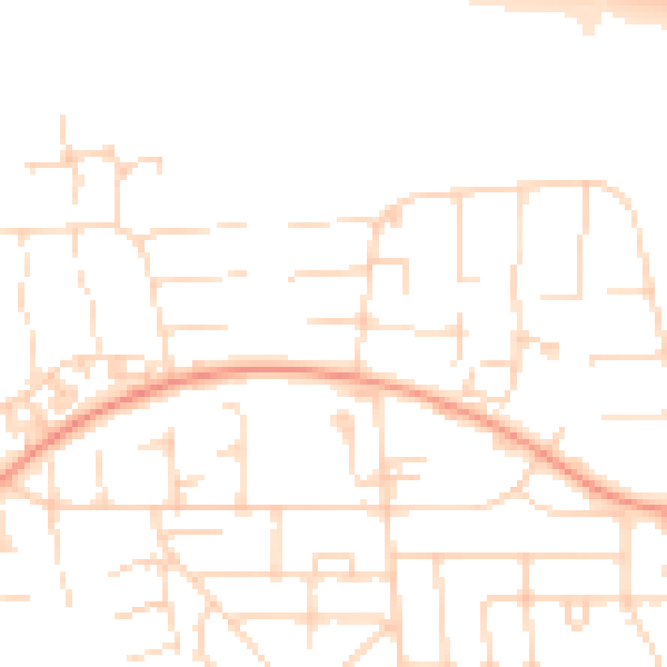 Daytime road noise heatmap for HU6 9HH