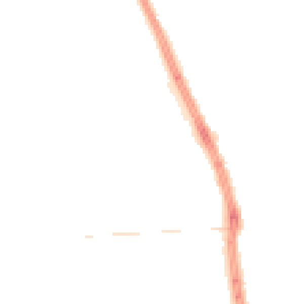 Night-time road noise heatmap for HU6 9NE