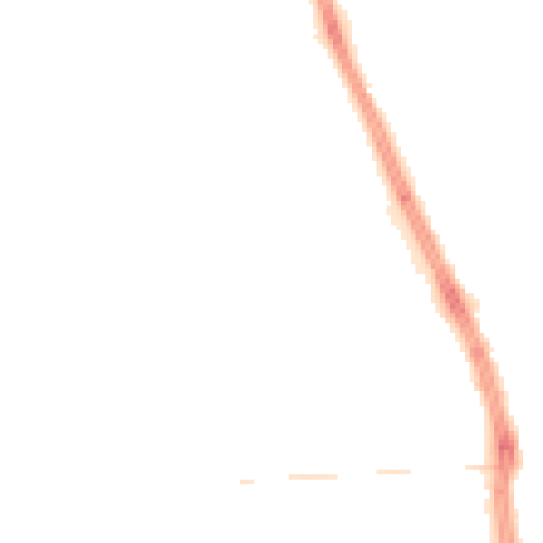Night-time road noise heatmap for HU6 9NT