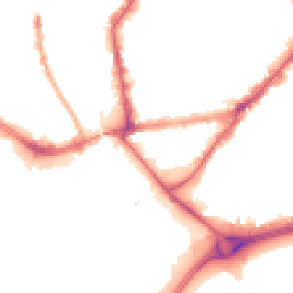 Night-time road noise heatmap for HU9 1AL
