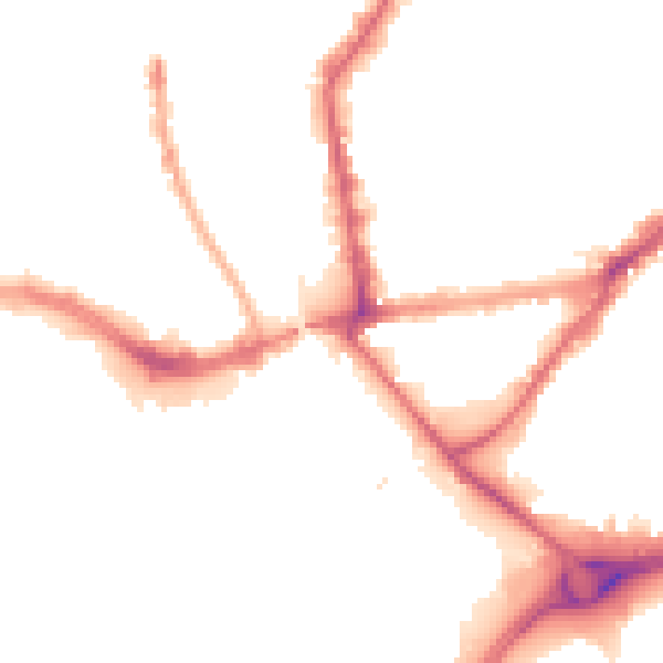 Night-time road noise heatmap for HU9 1AS