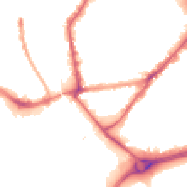 Night-time road noise heatmap for HU9 1AT