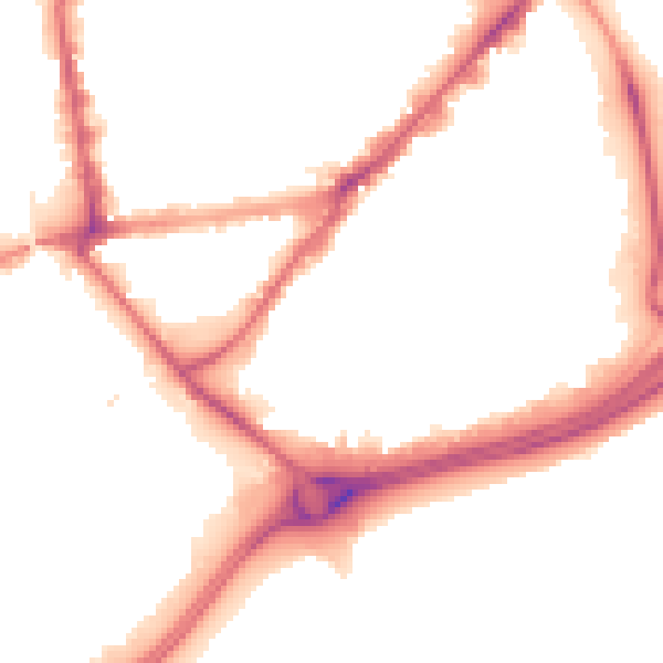 Night-time road noise heatmap for HU9 1DS