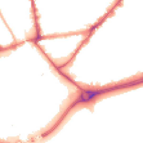 Night-time road noise heatmap for HU9 1DU
