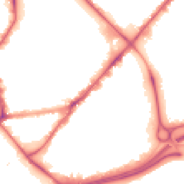 Night-time road noise heatmap for HU9 1ED