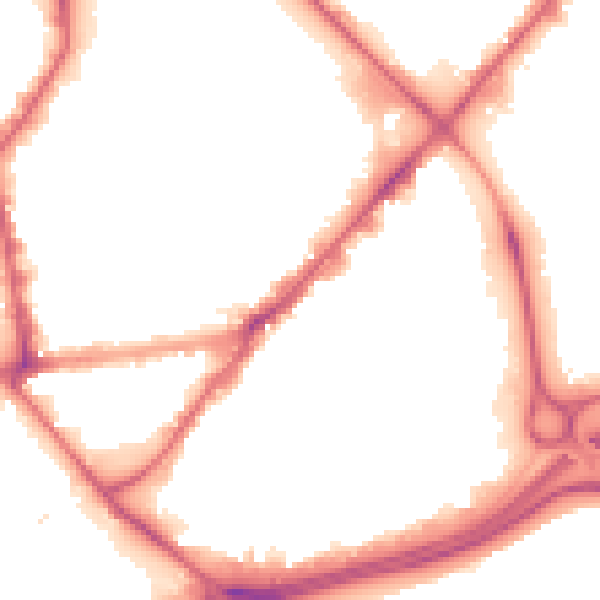 Night-time road noise heatmap for HU9 1EF