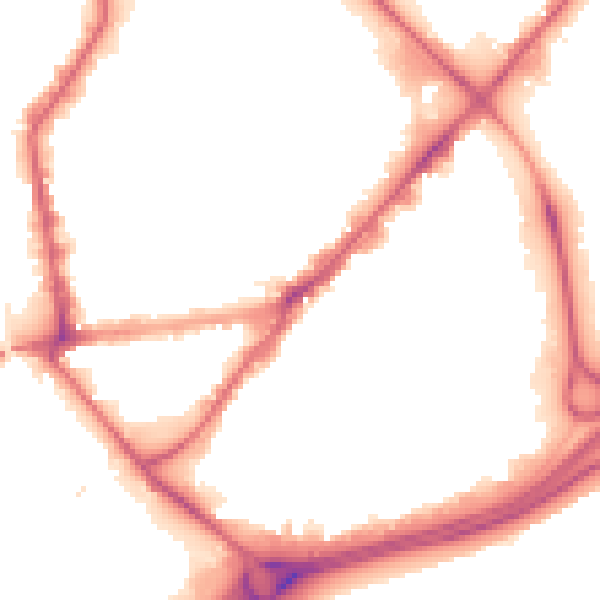 Night-time road noise heatmap for HU9 1EG