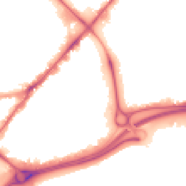 Night-time road noise heatmap for HU9 1EL