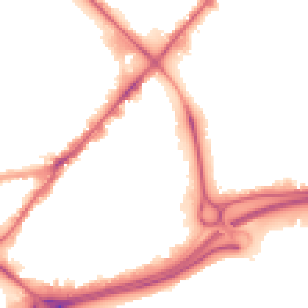 Night-time road noise heatmap for HU9 1HB