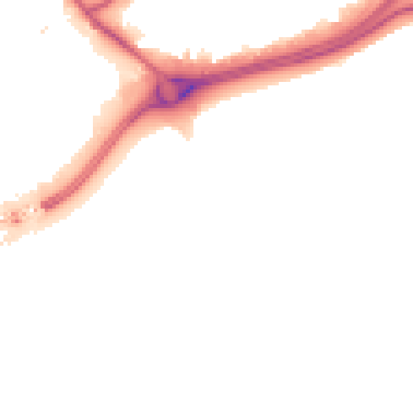 Night-time road noise heatmap for HU9 1HD