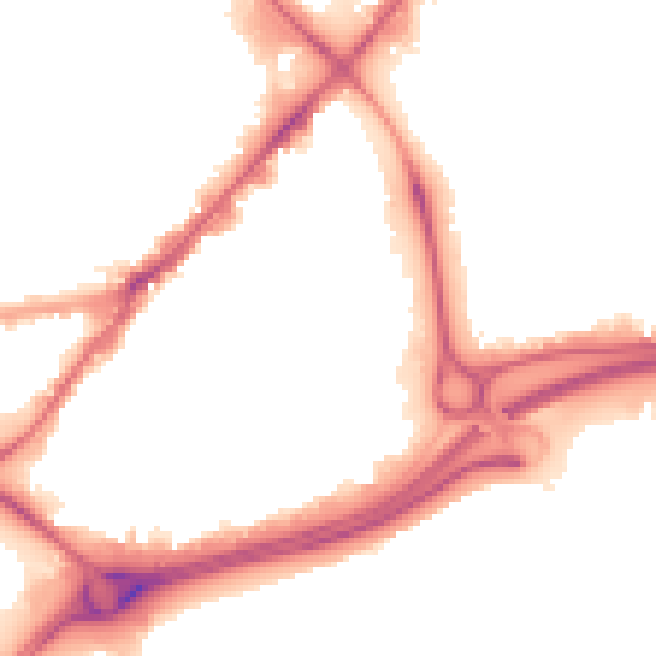 Night-time road noise heatmap for HU9 1HF