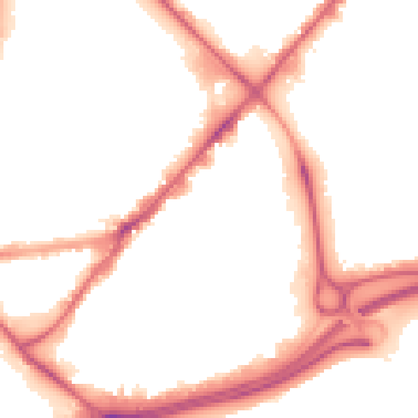 Night-time road noise heatmap for HU9 1HU