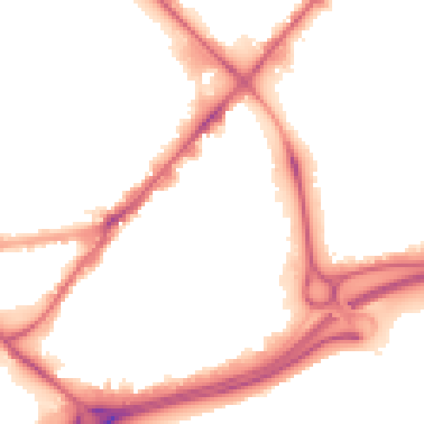 Night-time road noise heatmap for HU9 1HY