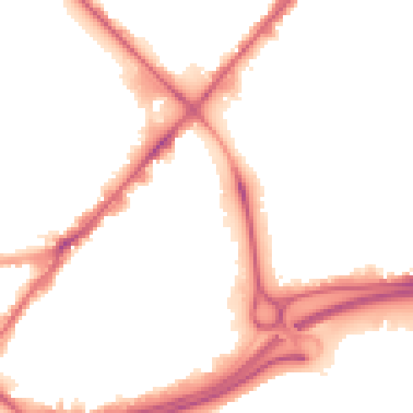 Night-time road noise heatmap for HU9 1JD