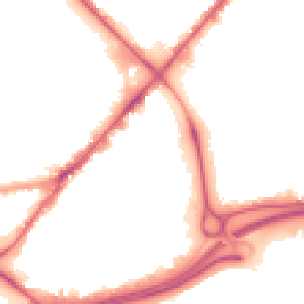 Night-time road noise heatmap for HU9 1JJ