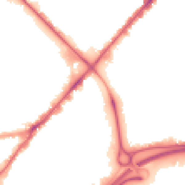 Night-time road noise heatmap for HU9 1JU