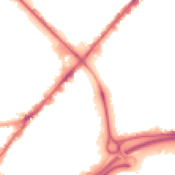 Night-time road noise heatmap for HU9 1JX