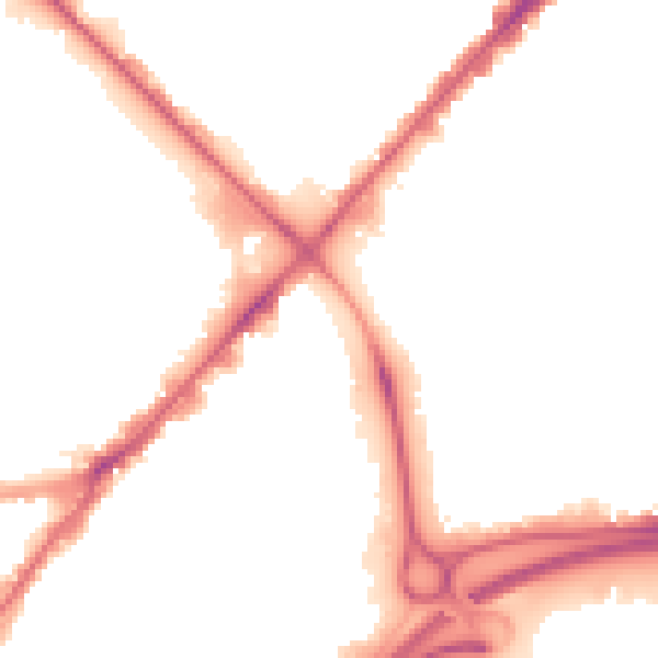 Night-time road noise heatmap for HU9 1LA