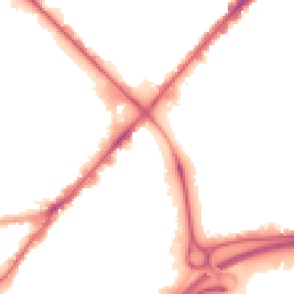 Night-time road noise heatmap for HU9 1LB