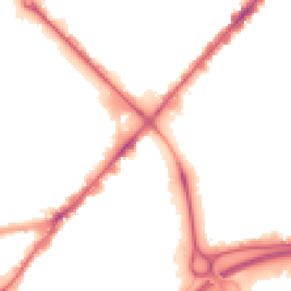 Night-time road noise heatmap for HU9 1LE