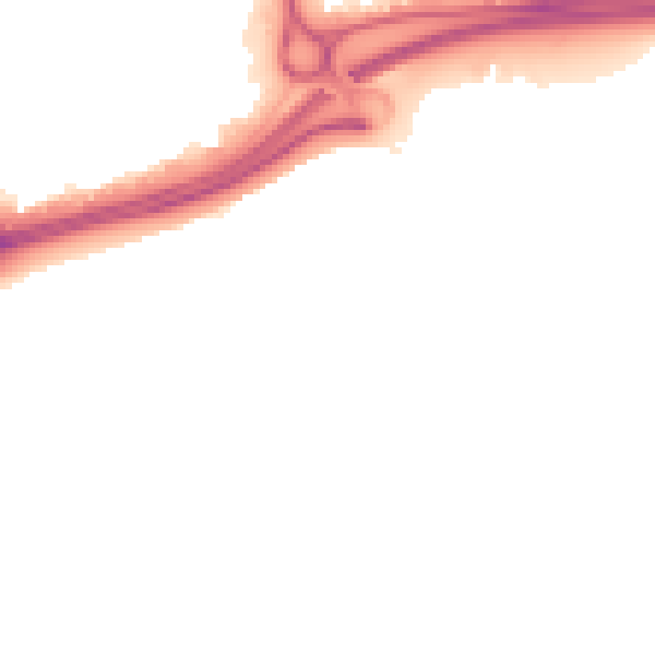 Night-time road noise heatmap for HU9 1PJ
