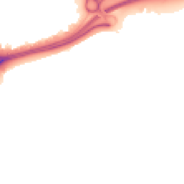 Night-time road noise heatmap for HU9 1PL