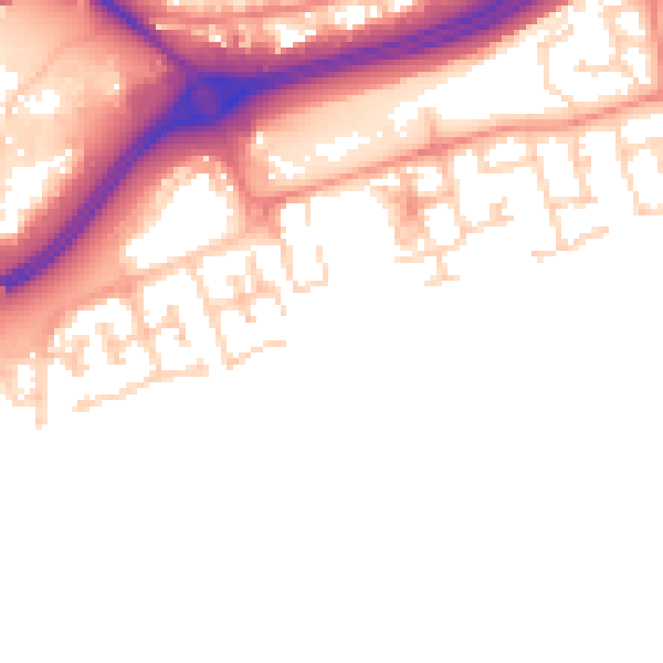 Daytime road noise heatmap for HU9 1PN