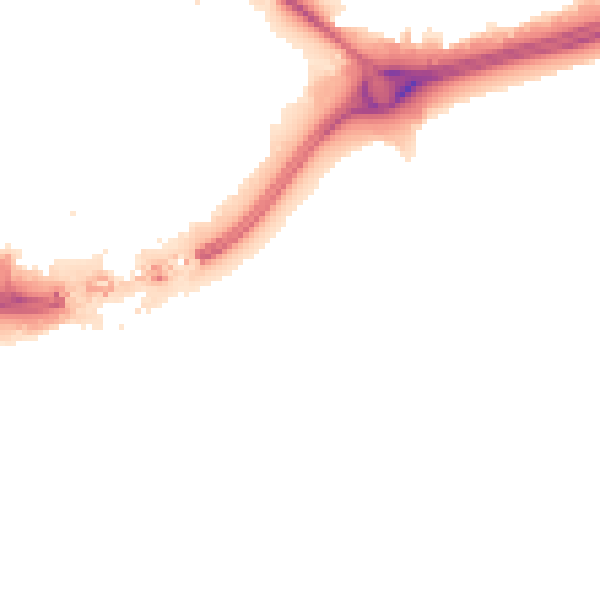 Night-time road noise heatmap for HU9 1PU